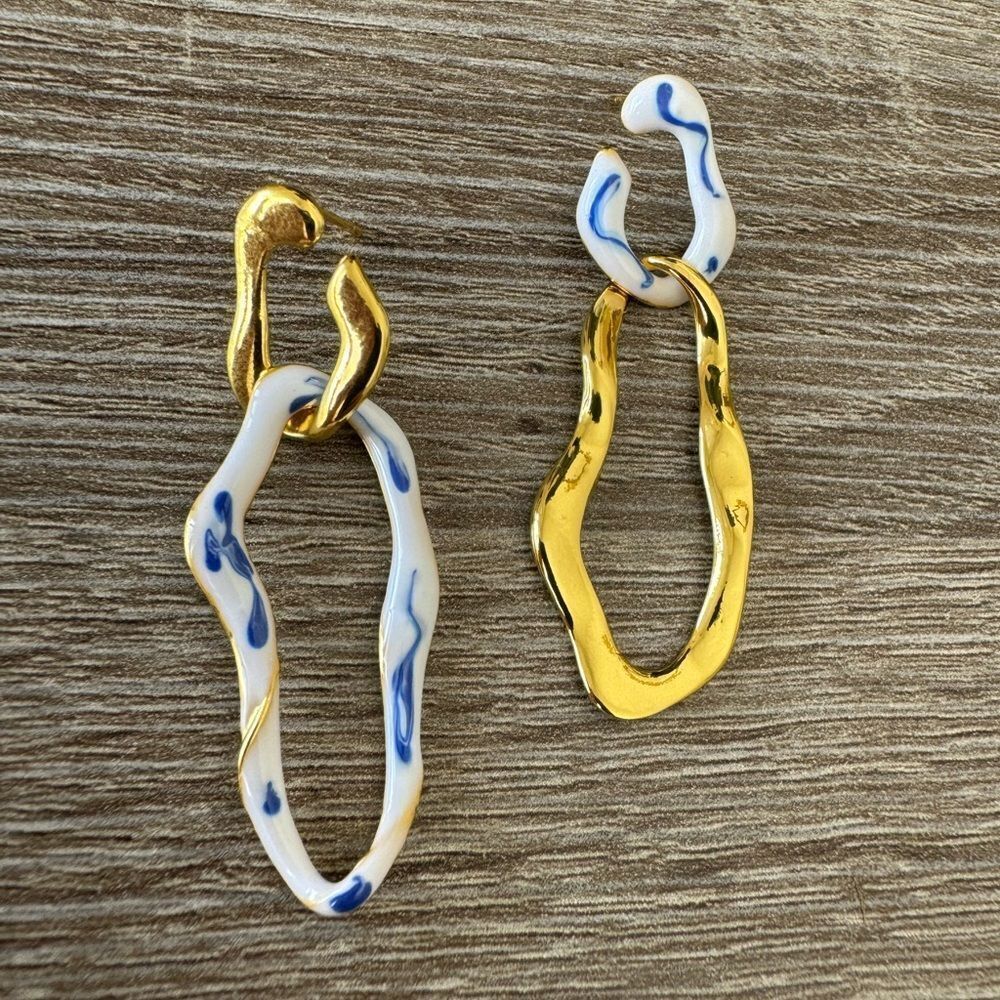 Vintage style drop earrings A1068 - Picture 3 of 6